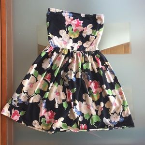 Urban outfitters strapless floral dress